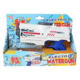 Sun Fun Sun Fun Water Gun Electric con bottiglia di blu bianco, 18 cm