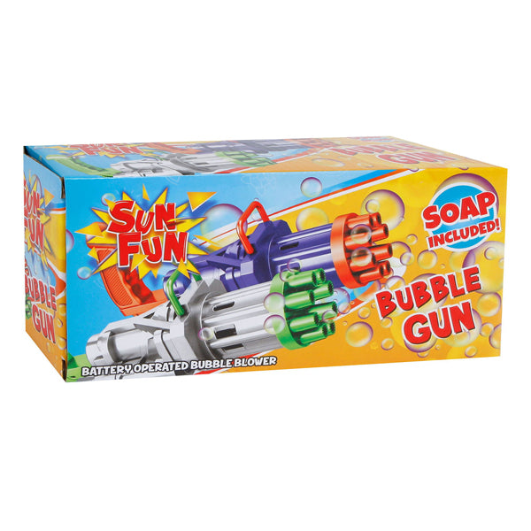 Bongers Toy Toy Sun Fun Bubble Bladder Pistool XXL, incluso il sapone per creare le bolle