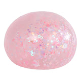 glamour mega squeeze knijpbal bloem en glitter, 9cm