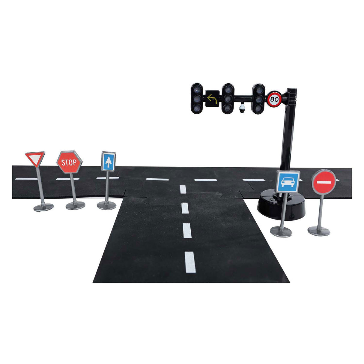 Kids Globe Traffic Light with 3 lights and 5 traffic signs