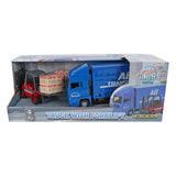 Kids Globe Man Truck con camion del carrello elevatore. 17 cm