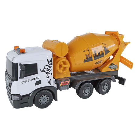 2-play scania vrachtwagen betonmixer frictie met licht en geluid