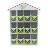 Kids globe paardenstal hotel met 12 boxen 1:24 19x41x53cm