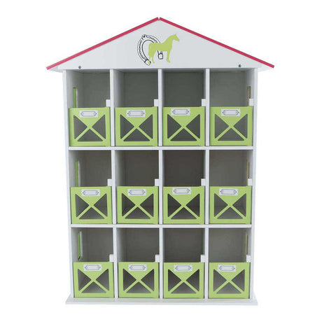 Kids globe paardenstal hotel met 12 boxen 1:24 19x41x53cm