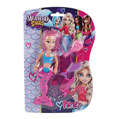 Mermaid stars mermaid met 3 accessoires 3ass 17cm