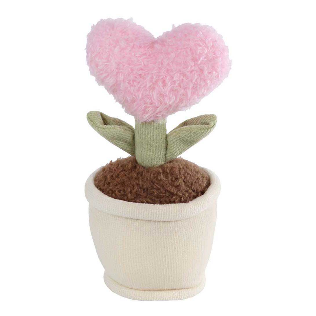 Take me home van manen pluche knuffel hart plant 17cm decoratief.