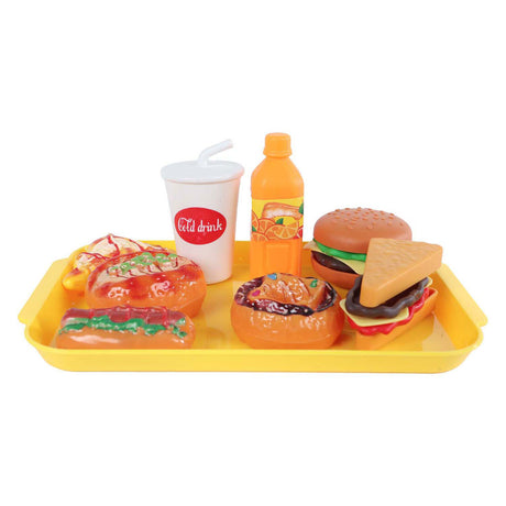 Speelset fastfood mini menu 8 9 delig 4ass 10x16,5cm