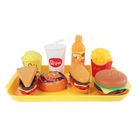 Speelset fastfood mini menu 8 9 delig 4ass 10x16,5cm