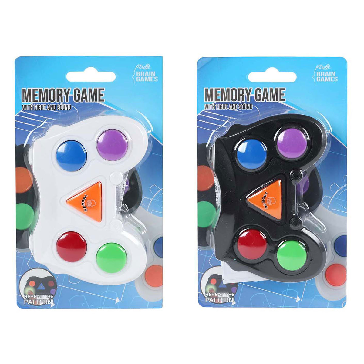 Brain games van manen memory game speelgoed met licht en geluid - geheugenspel.