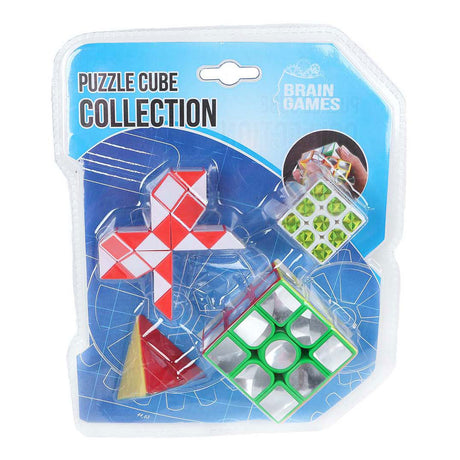 Brain games puzzelkubus set - 4st.