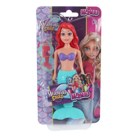 Mermaid stars zeemeermin met opwindfunctie 18,5cm 6 assorti