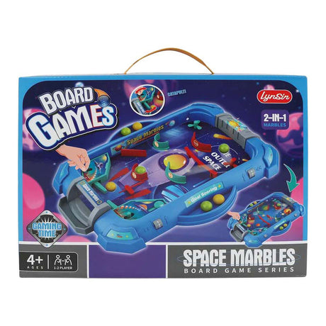 Pinball flipperkast space marbles 2in1 33,5x24,5x6cm