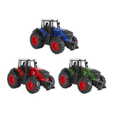 Kids globe metalen tractor pull back - 12 cm
