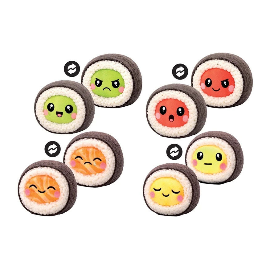 Take me home kawaii sushi knuffel, 25 x 25 x 15 cm, 4 assorti