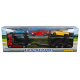 2-play Die-Cast truck Transporter with cars, 26cm