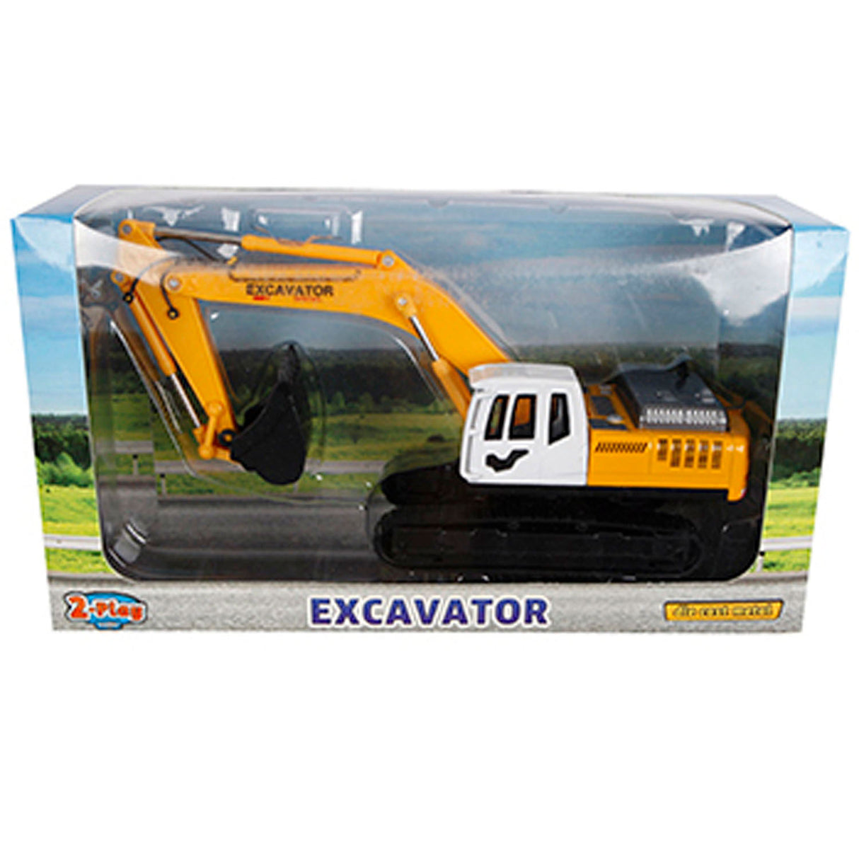 2-play Die-cast excavator, 22 cm