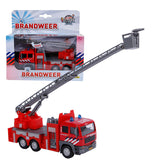 Kids Globe Globe Globe Die Brigada de fuego Ladderwagen NL, 16 cm