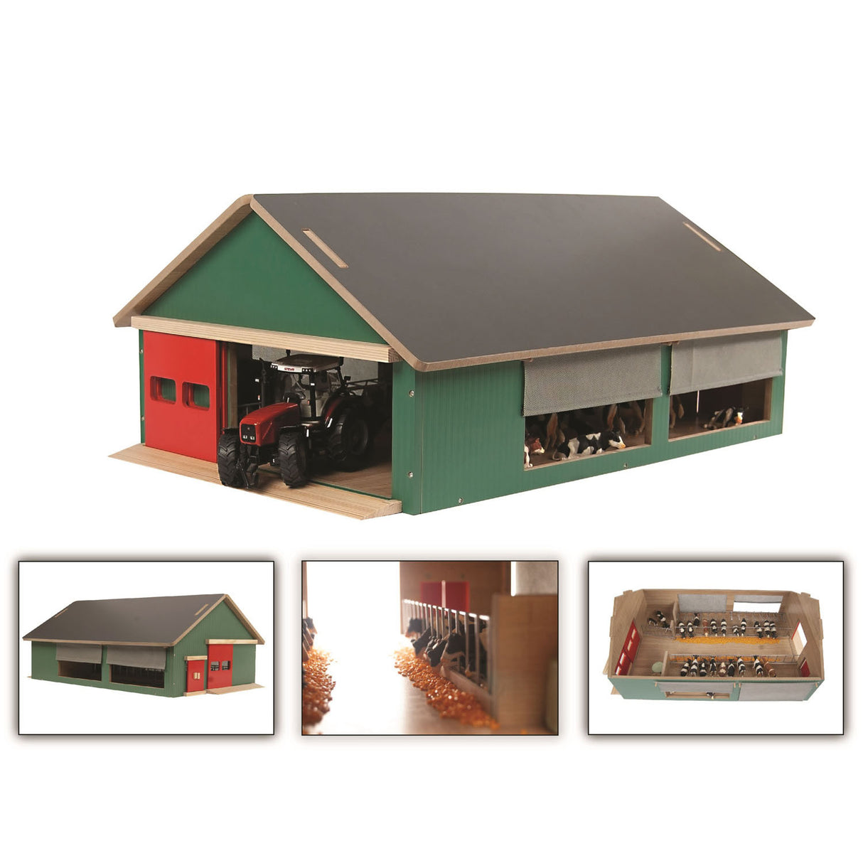 Kids Globe Globe Stable With Windbreak Gaas 1:32