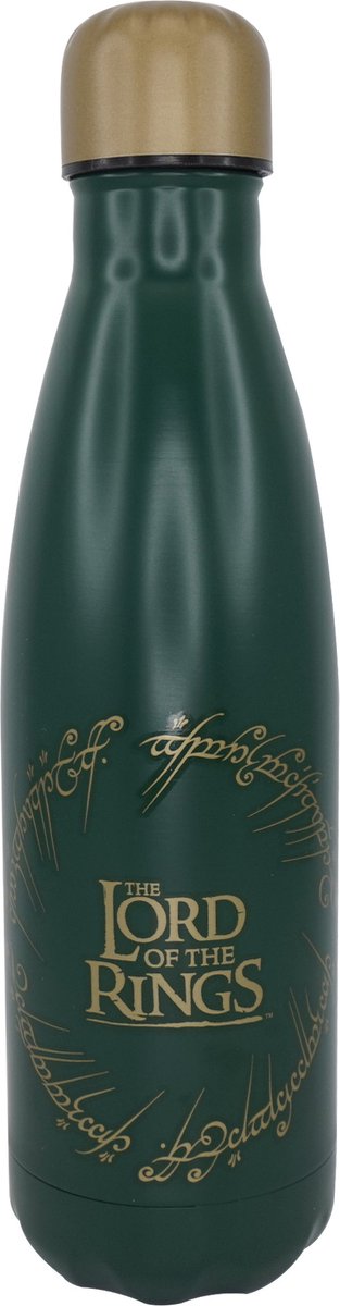 Half moon bay the lord of the rings - de ene ring metalen waterfles 500ml