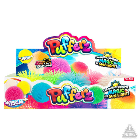 Toi-toys pufferz pufferbal uv kleurverandering 12cm 5 assorti