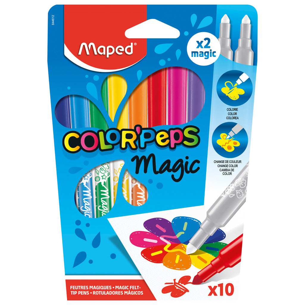 Maped maped color #039;pennarelli peps 8 colori + 2 pennarelli