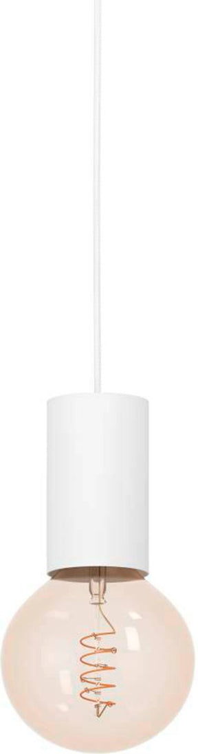 Eglo pozueta 1 hanglamp - e27 - ø 6,5 cm - wit - staal