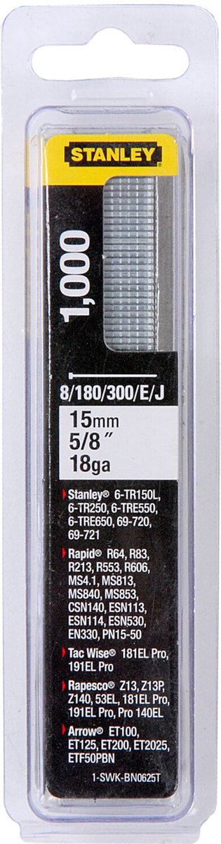 Stanley nagels type j 18g 15mm