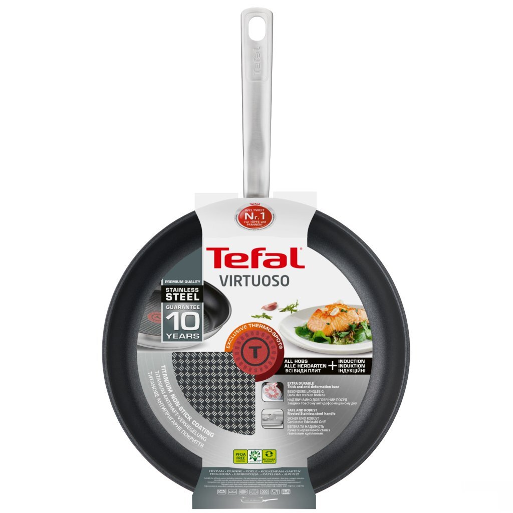 Tefal Cookware Tefal Virtuoso Frying Pan 30 cm z nerezové oceli