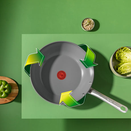 Tefal renew+ wokpan - ø28 cm - keramisch - pfas-vrij - geschikt voor inductie