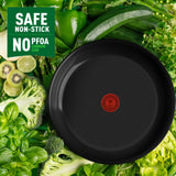 Tefal utensilios de cocina tefal renovar la sartén de freír negro 28 cm negro