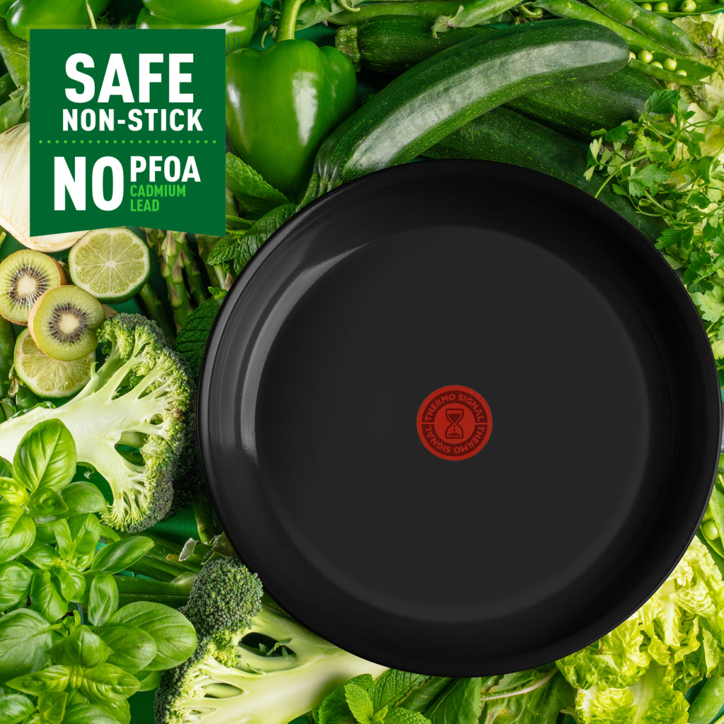 Tefal utensilios de cocina de tefal renovar la sartén negra de 24 cm de 24 cm negro