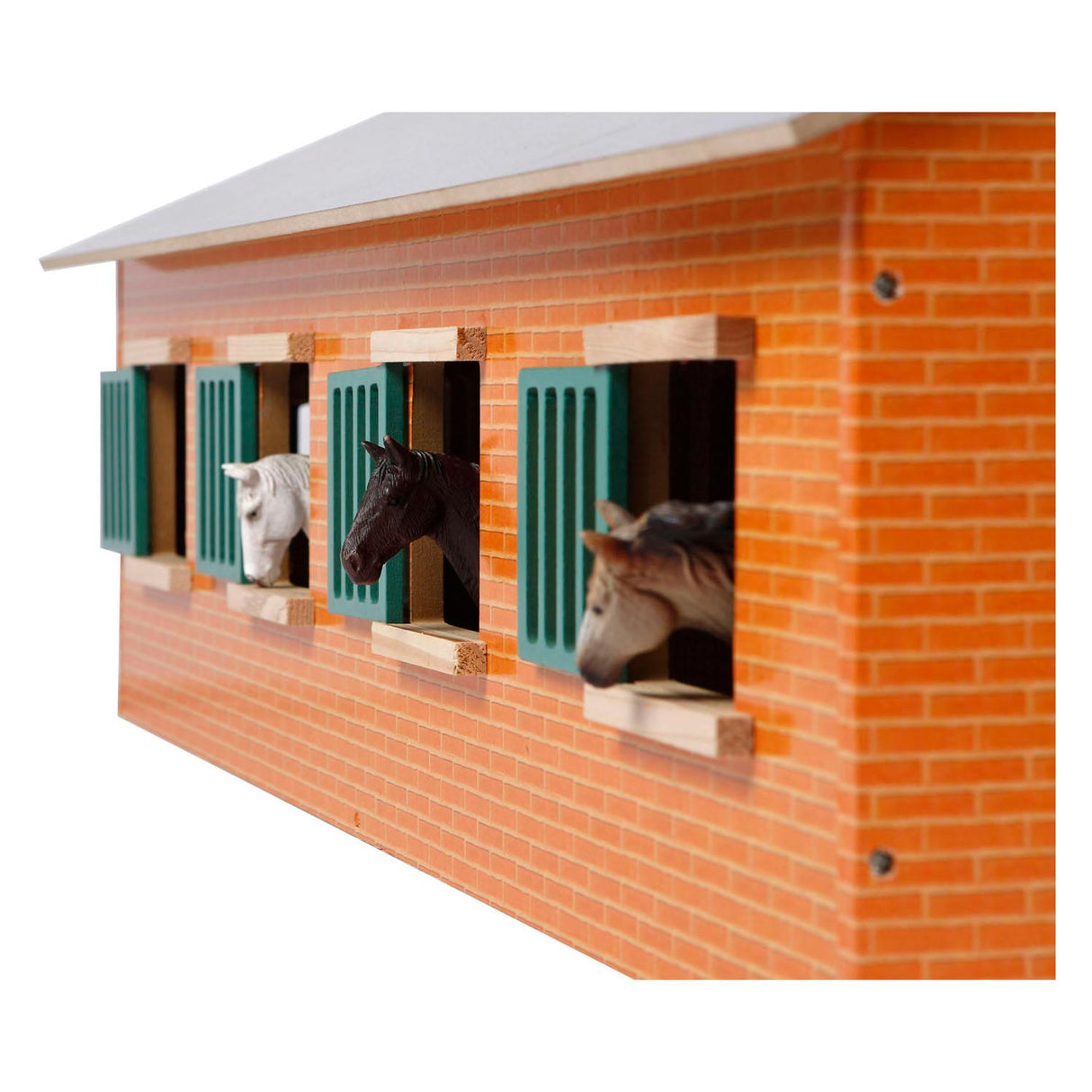 Otroški Globe Globe Horse Stable s 7 škatlami, 1:24