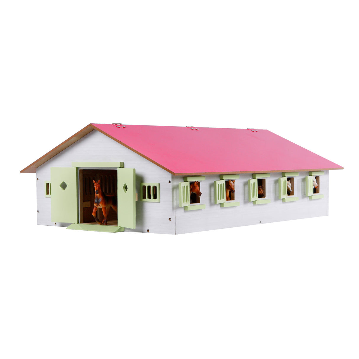 Kids Globe Horse Stable s 9 krabicemi, 1:32