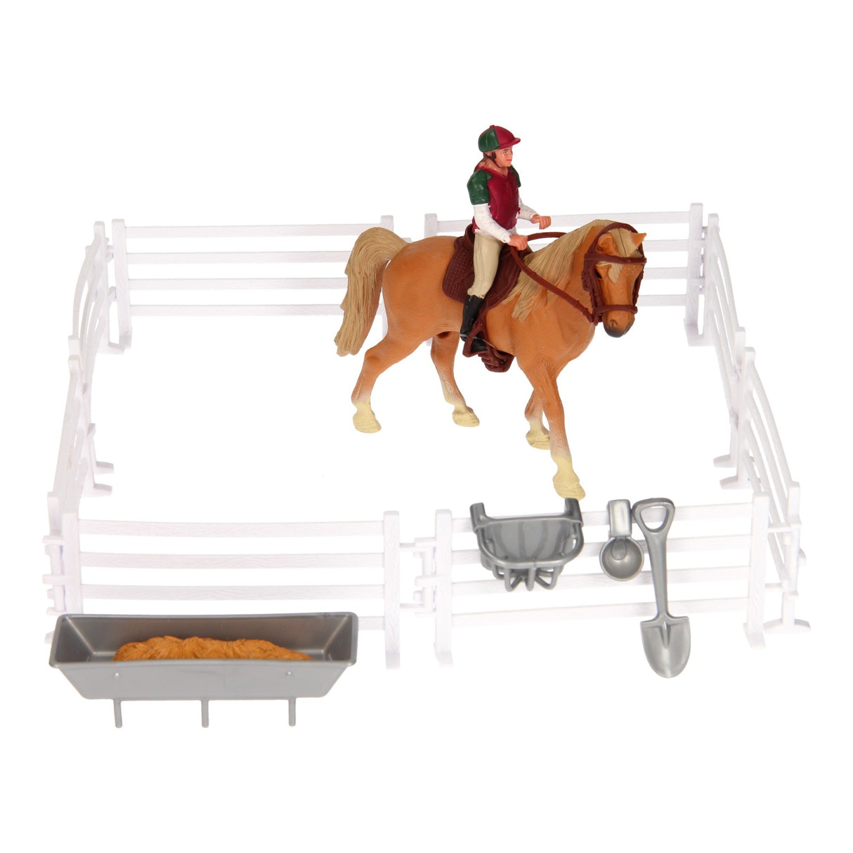 Kids Globe Globe Globe Play Set Horse, Rider z akcesoriami, 1:24