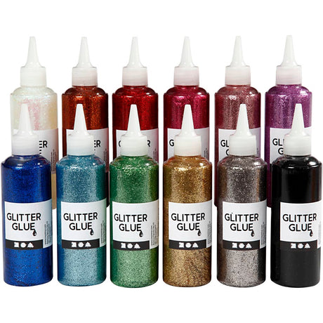 Creativ company http: www.cchobby.nl glitterlijm-diverse-kleuren-12x118-ml-1-doos