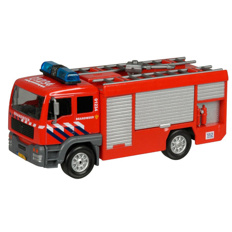 Kids globe brandweer die cast tankauto met l g