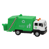 Garbage truck with light and sound