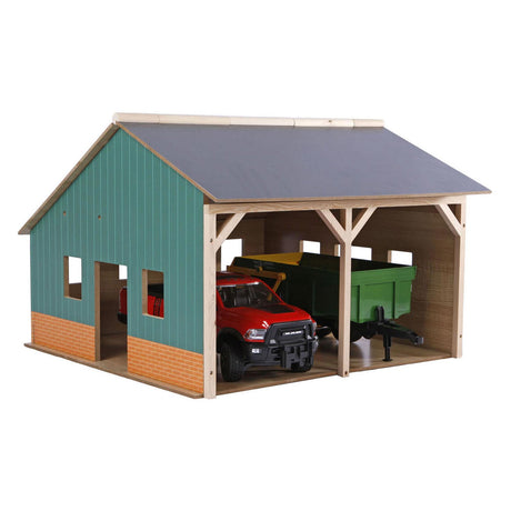 Kids globe landbouwloods voor 2 tractoren 1:16 55x53x38cm ( exclusief tractoren)