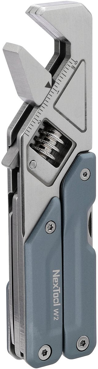 Nextool wrench w2 – multitool 8-in-1 – inclusief 10-delige bitkit – blauw rvs – voor klussen outdoor