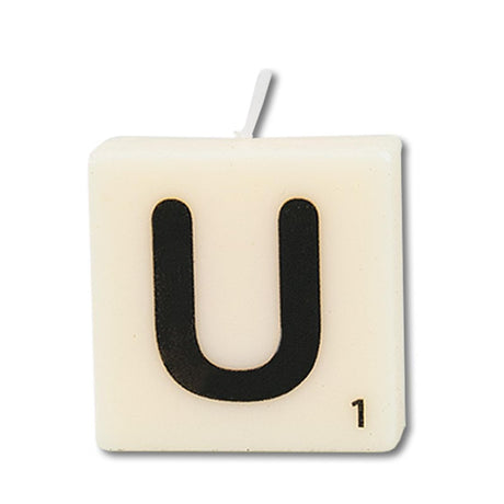 Paperdreams letter kaarsje letter u, set van 4