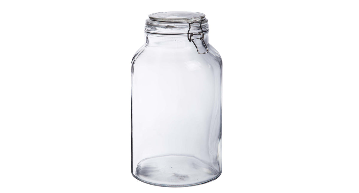 Voorraadpot glas rond ''cottage'' 5l h32,5 d18,5cm