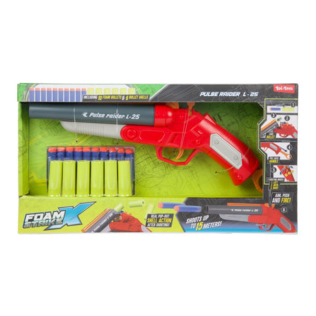 Toi-toys foam strikex pistool -pulse raider l-25- met hulzen