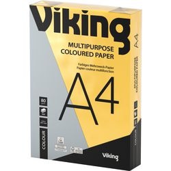 Gekleurd papier viking a4 80 g m² felgeel 500 vellen