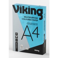 Gekleurd papier viking a4 80 g m² helderblauw 500 vellen