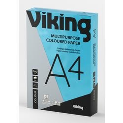 Gekleurd papier viking a4 160 g m² helderblauw 250 vellen