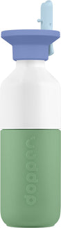 Dopper steel drinkfles 350 ml x flip straw - fresh green - roestvrij staal