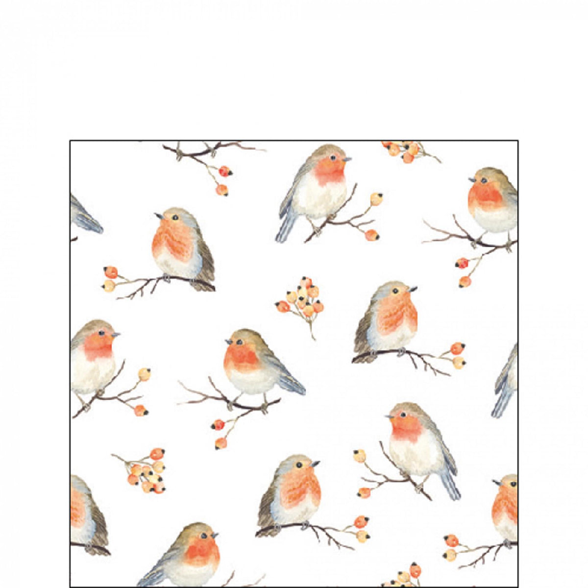 Ambiente servetten robin family 25x25cm