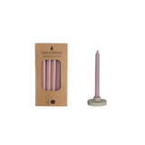 Ideas 4 seasons kaarsen h14cmxã˜1.2cm mini mauve set a 12 stuks