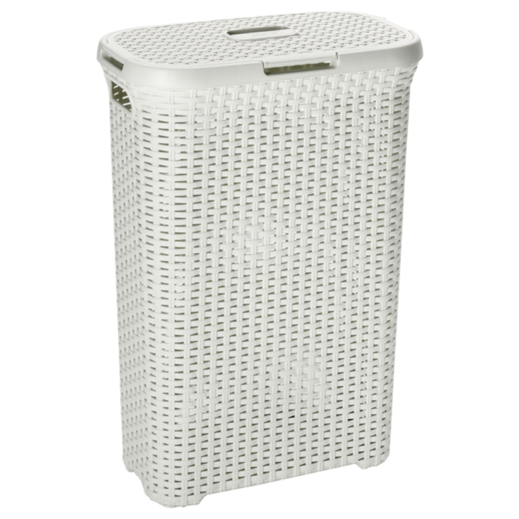 Canasta de lavandería de estilo Curver con tapa 40L White