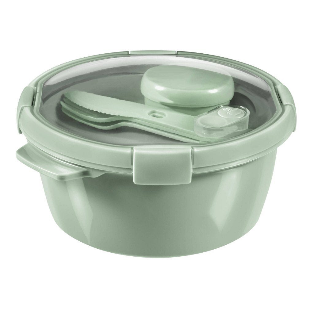 Curver Smart to Go Eco Lunch Zestaw Lunchu 1.6L + Zestaw sztućców + Sacuspup